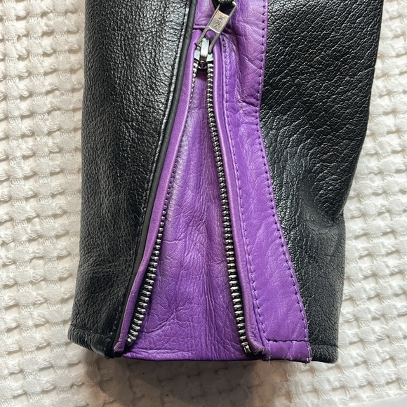 Screaming Eagle Ladies Leather Riding Jacket Size Large Excellent Condition - Picture 11 of 15